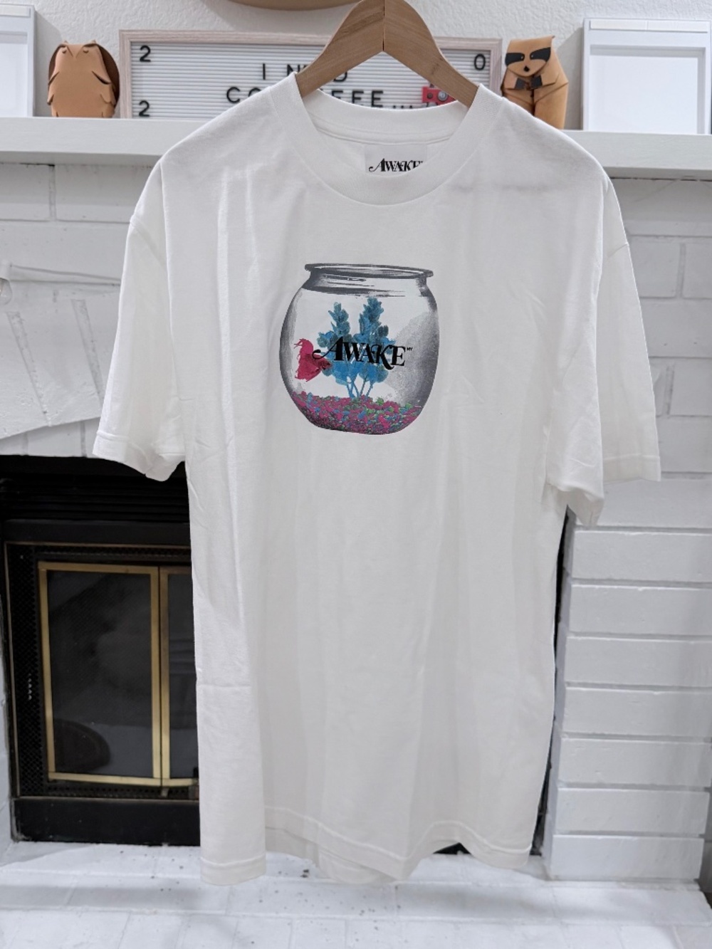 Vintage Brand New Awake NY Mid-Summer 2018 Gold Fish Bowl SS Tshirt